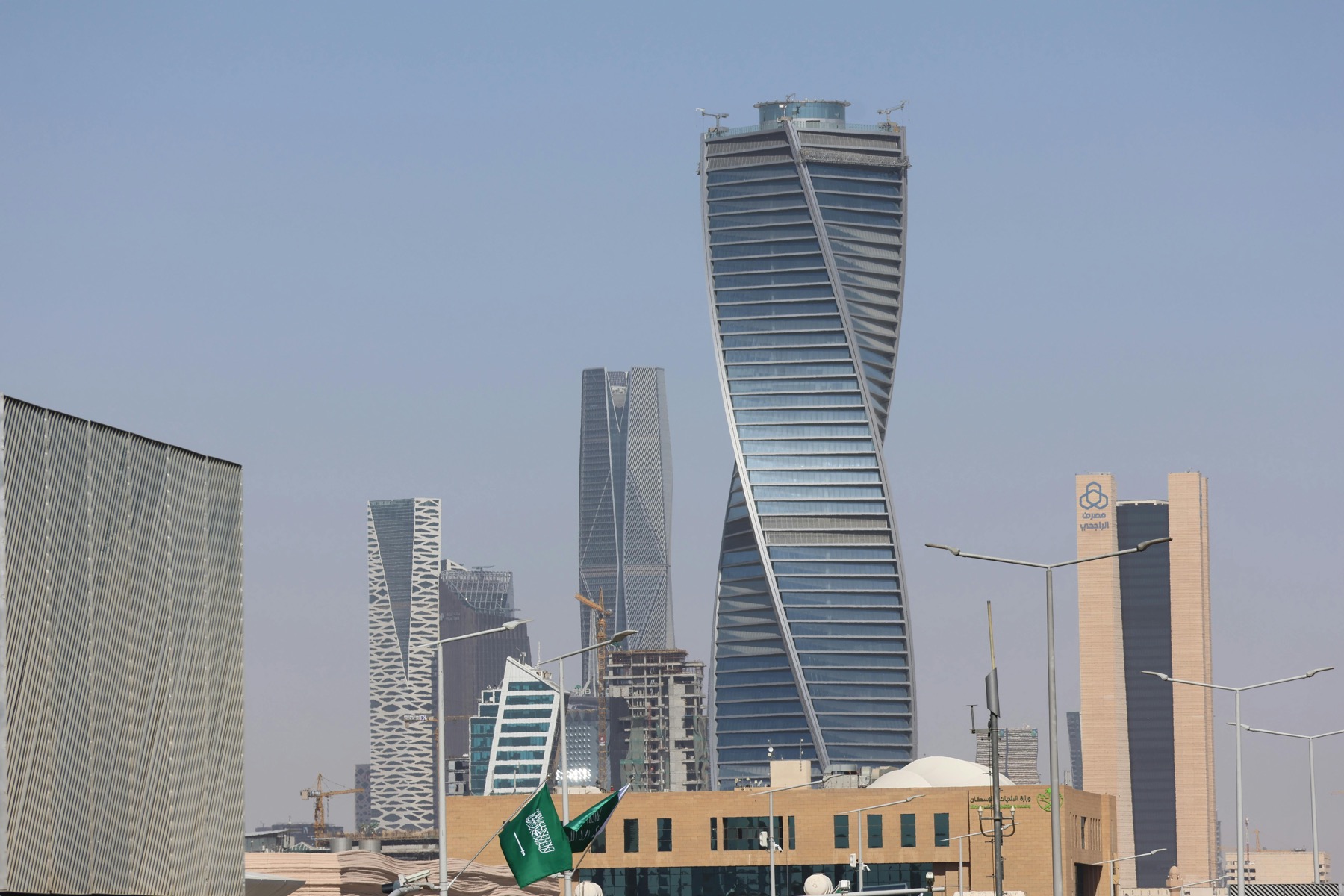 Modern Riyadh buildings in Saudi Arabia